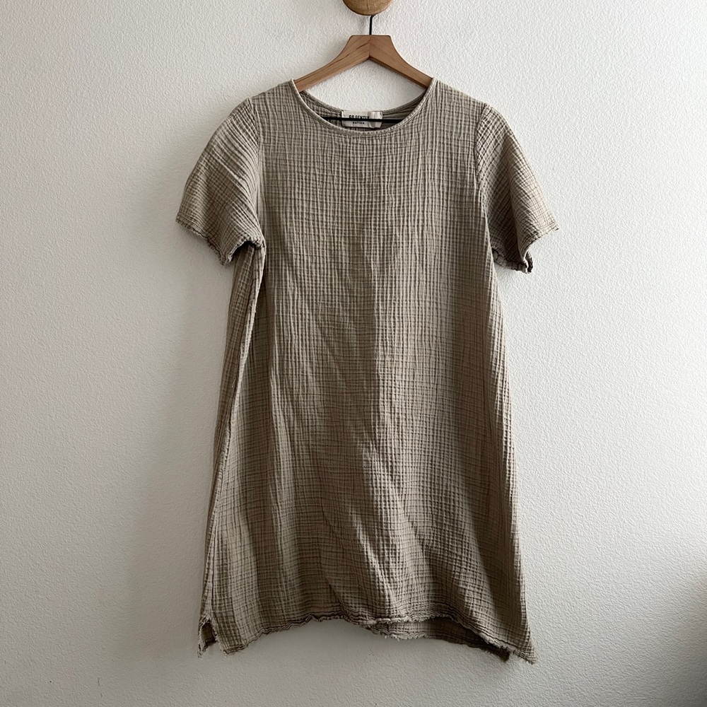 Go Gently Nation Cotton Gauze Shirt Dress